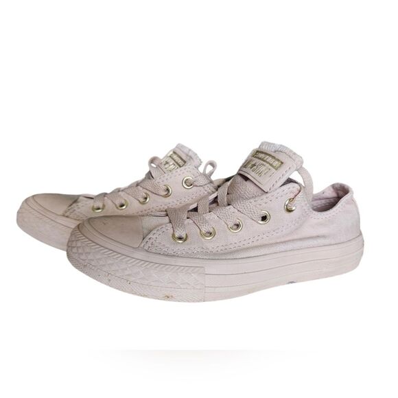 Converse Other - Converse Chuck Taylor All Star Sneakers Tennis Shoes Ox Barely Rose Youth Sz 12